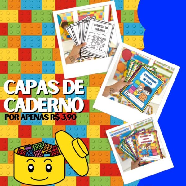 Capas de Caderno - Tema Jogos de Montar 🧩