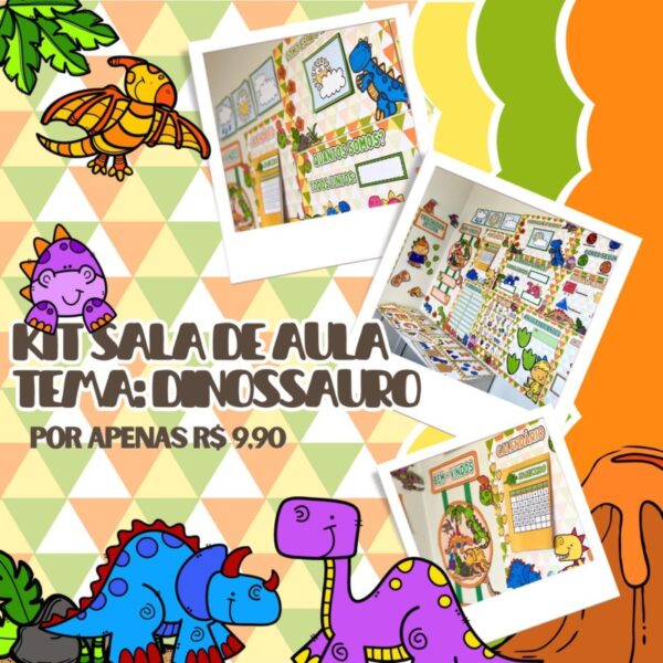 Decoração Sala de Aula - Tema Dinossauros 🦕