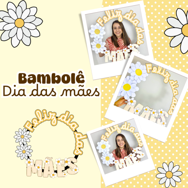 Bambolê Flores Amarelo - Dia das mães🌼