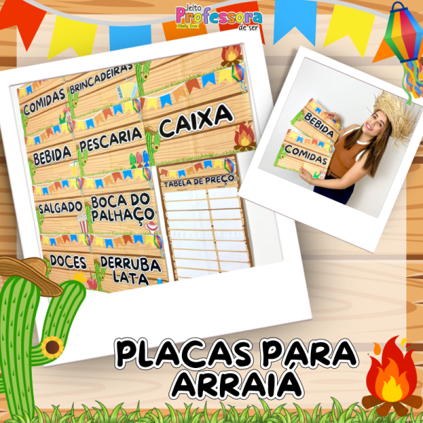 Placas para Arraiá🪗