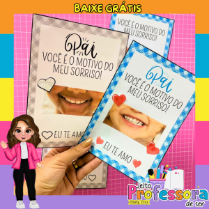Cartão dia dos pais- Sorriso😁