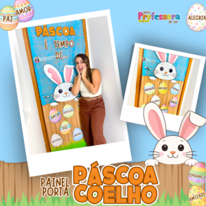 Painel Porta Páscoa Coelho🐰