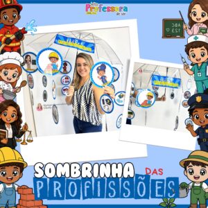 Sombrinha das Profissões - Dia do Trabalho (Dia 01 de Maio) ⚙️
