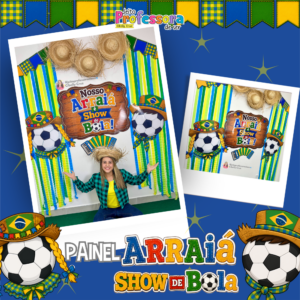 Painel Arraiá Show de Bola - Copa 🪗