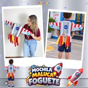 Mochila Maluca Foguete 🚀