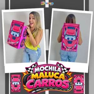 Mochila Maluca Carros Rosa ð