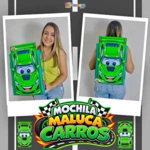 Mochila Maluca Carros Verde ð