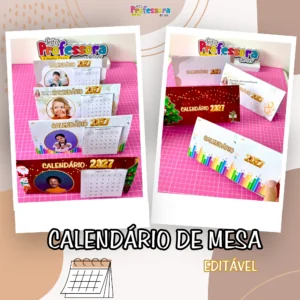 Calendário de Mesa Editável 🗓️