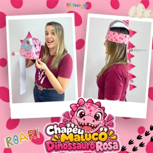 Chapéu Maluco Dinossauro Rosa ð©·