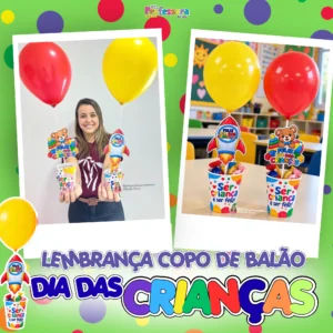 Lembrança Copo Balão Dia Das Crianças ð